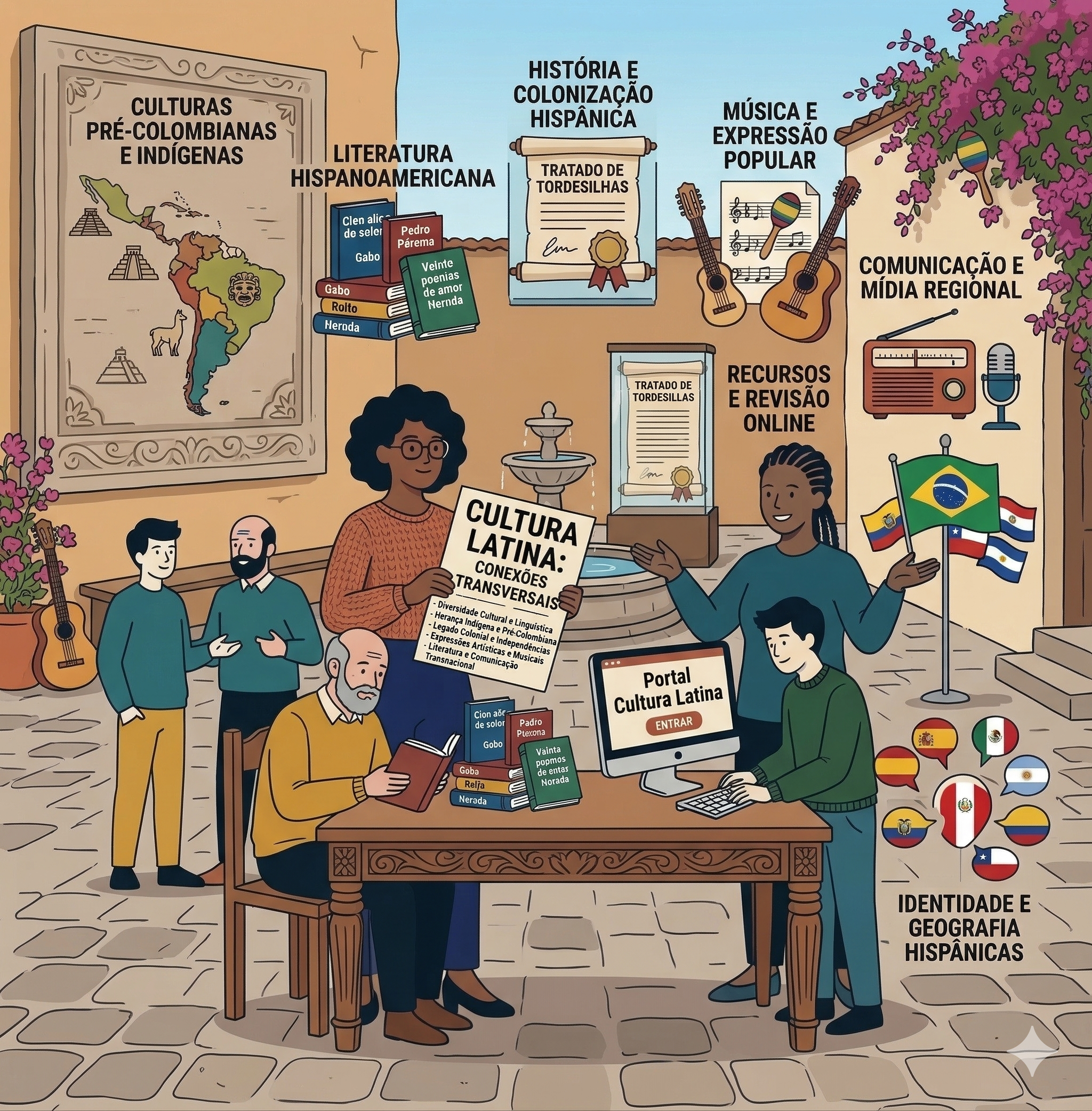 Cultura Latina: Tradições, Destinos e a Força do Espanhol