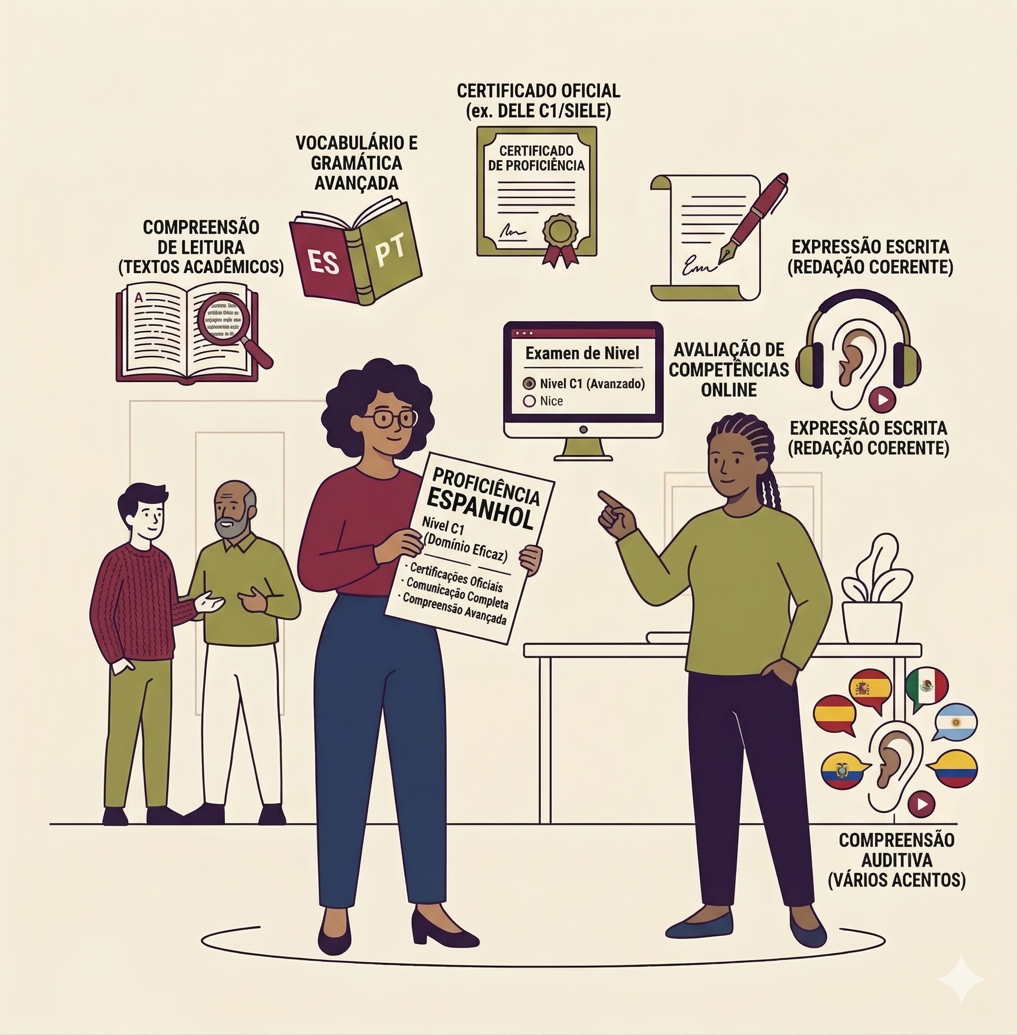 Proficiência Espanhol: Como Obter seu Certificado de Forma Segura